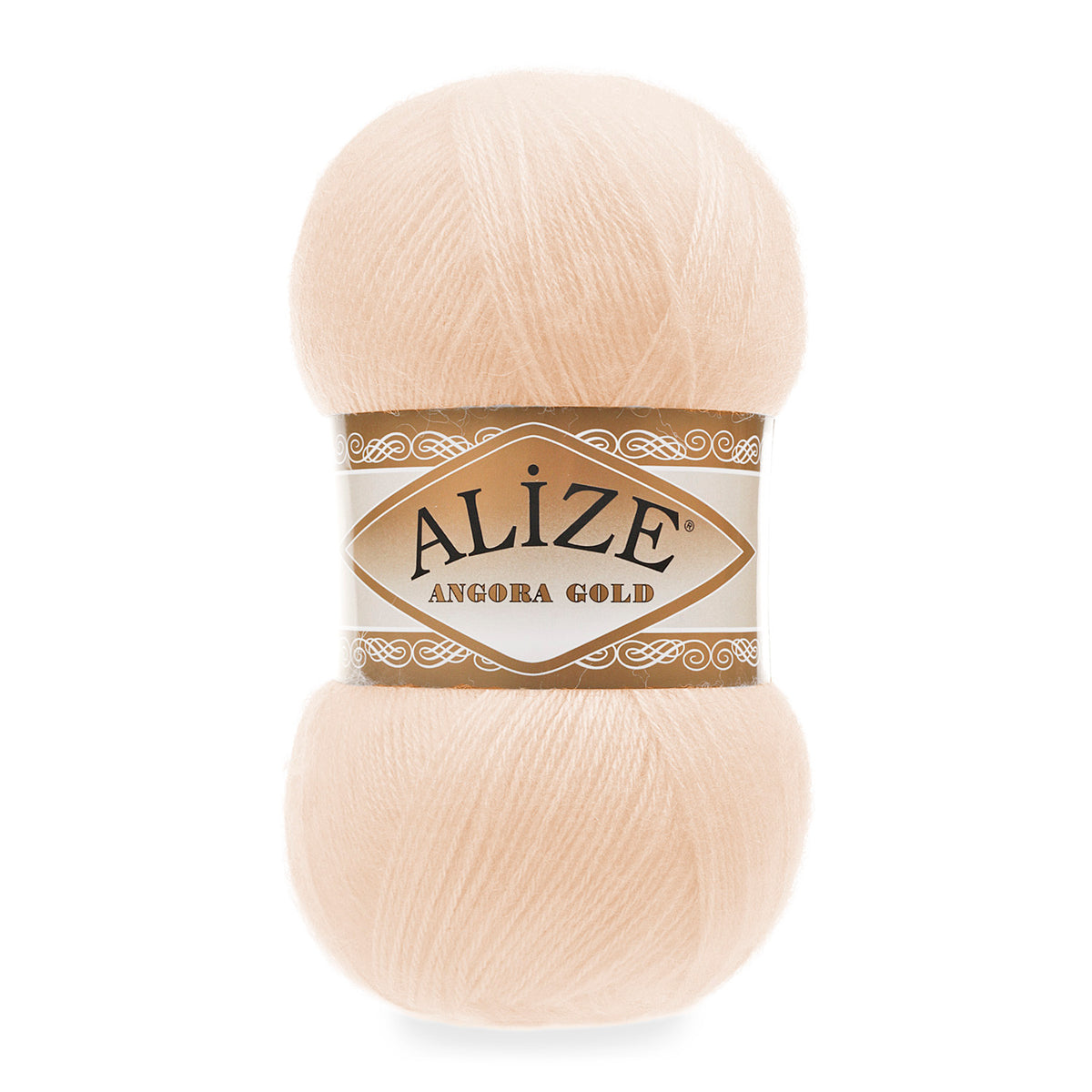 Alize Angora Gold 681 Pêche – fil laine et acrylique aspect mohair