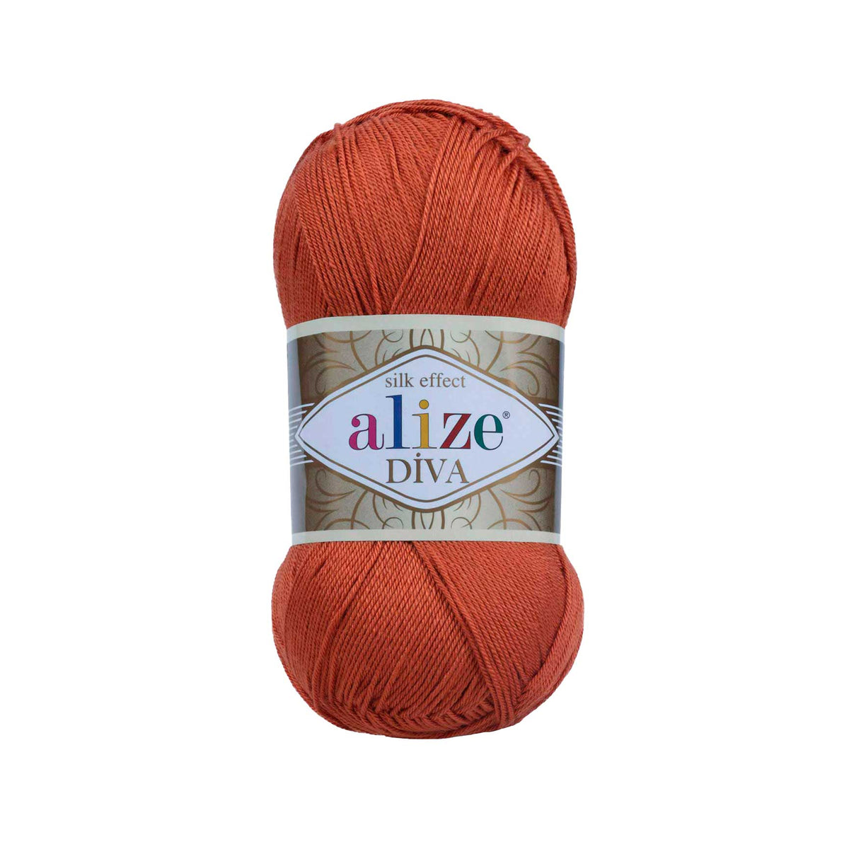 Alize Diva 36 Terracotta – silky microfibre summer yarn
