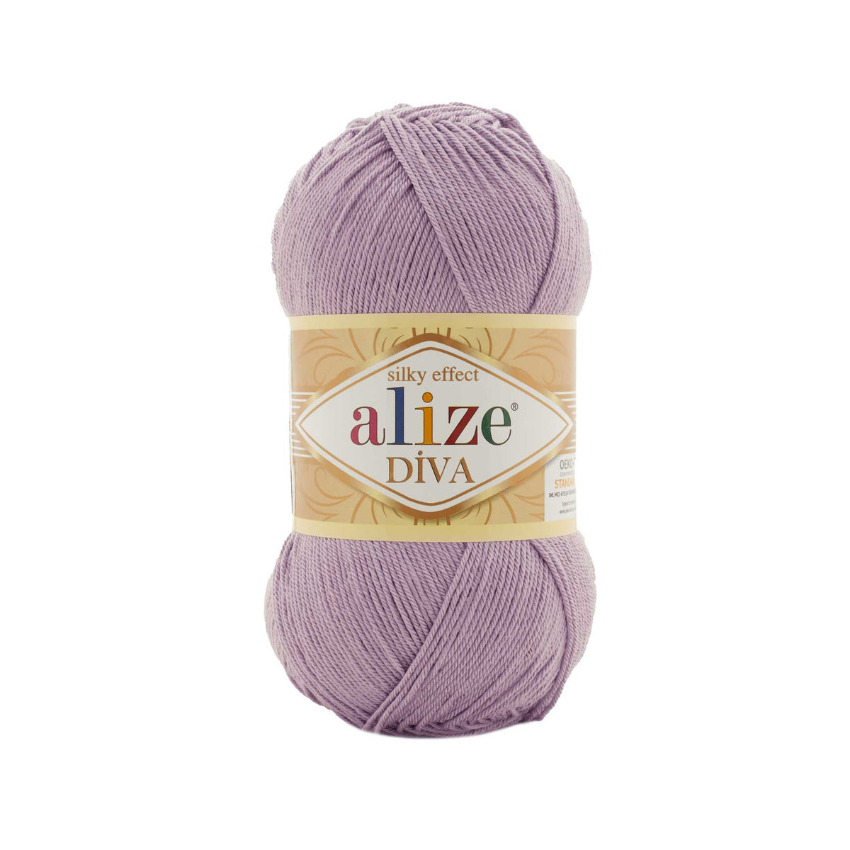 Alize Diva 505 Mauve – silky microfibre summer yarn