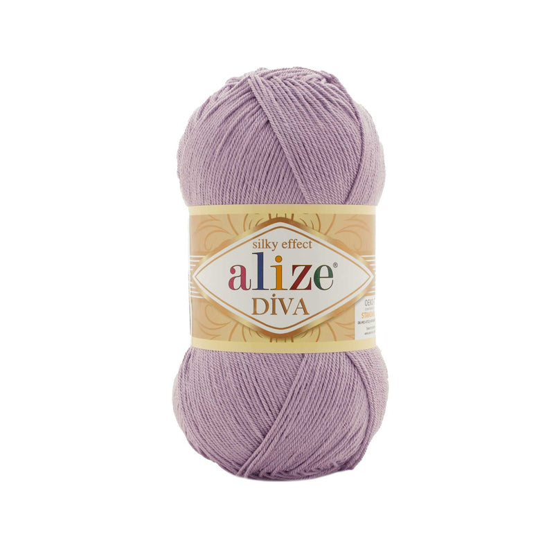 Alize Diva, Alize Diva Silky Effect, %100 Acrylic Yarn, Crochet Yarn,  Knitting Soft Yarn, Summer Yarn Bikini Patern, Alize Diva 