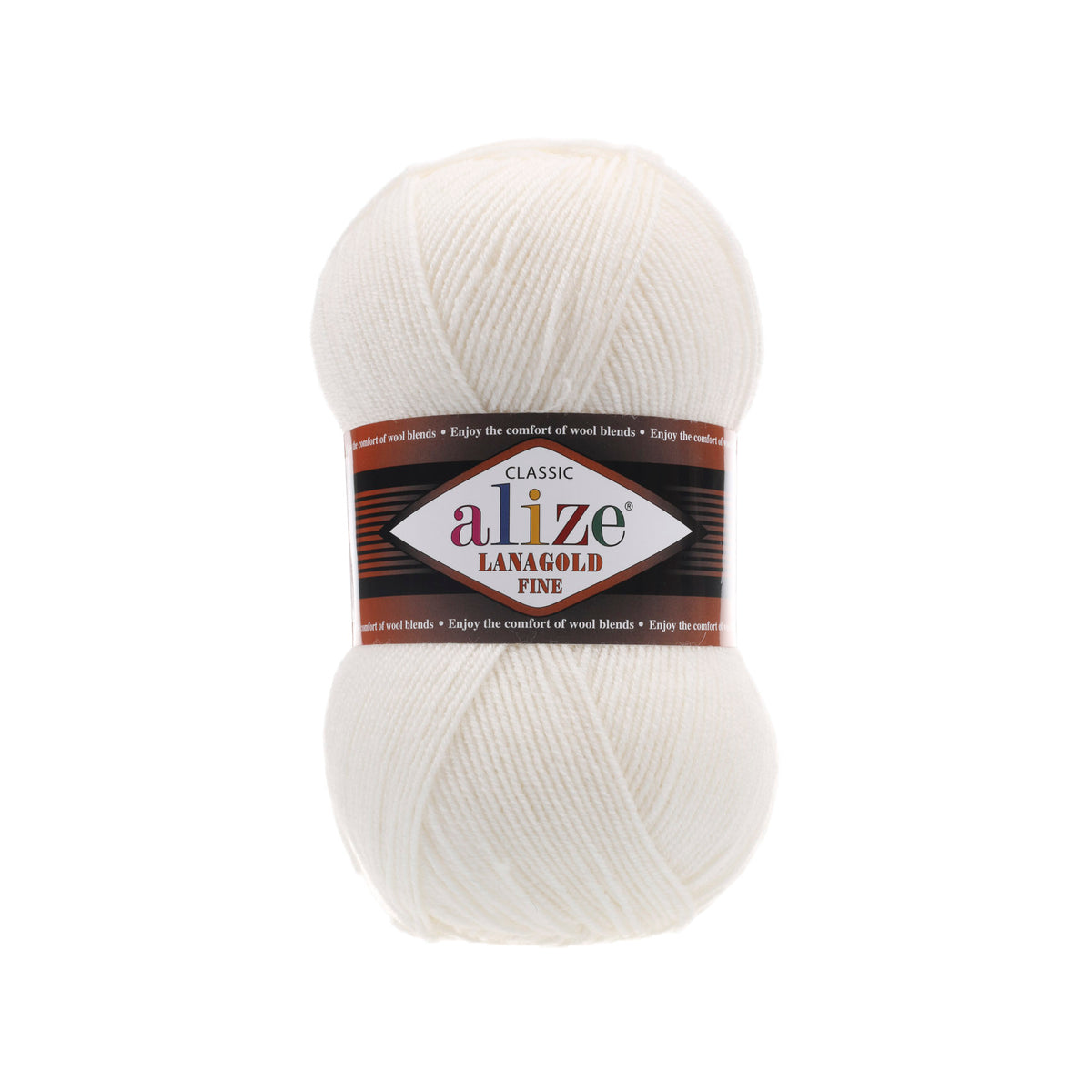 Alize Lanagold Fine 450 Off White – light wool acrylic yarn