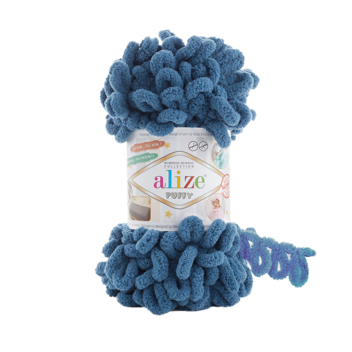 Alize Puffy 637 Djuphavsblå – loopgarn
