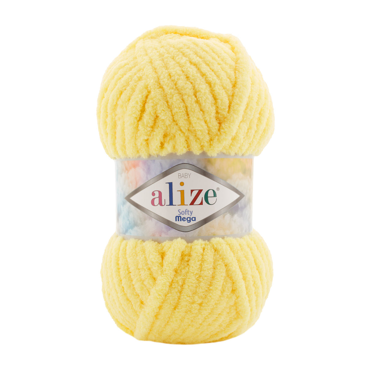 Alize Softy Mega 187 Smörgul – grovt pälsgarn
