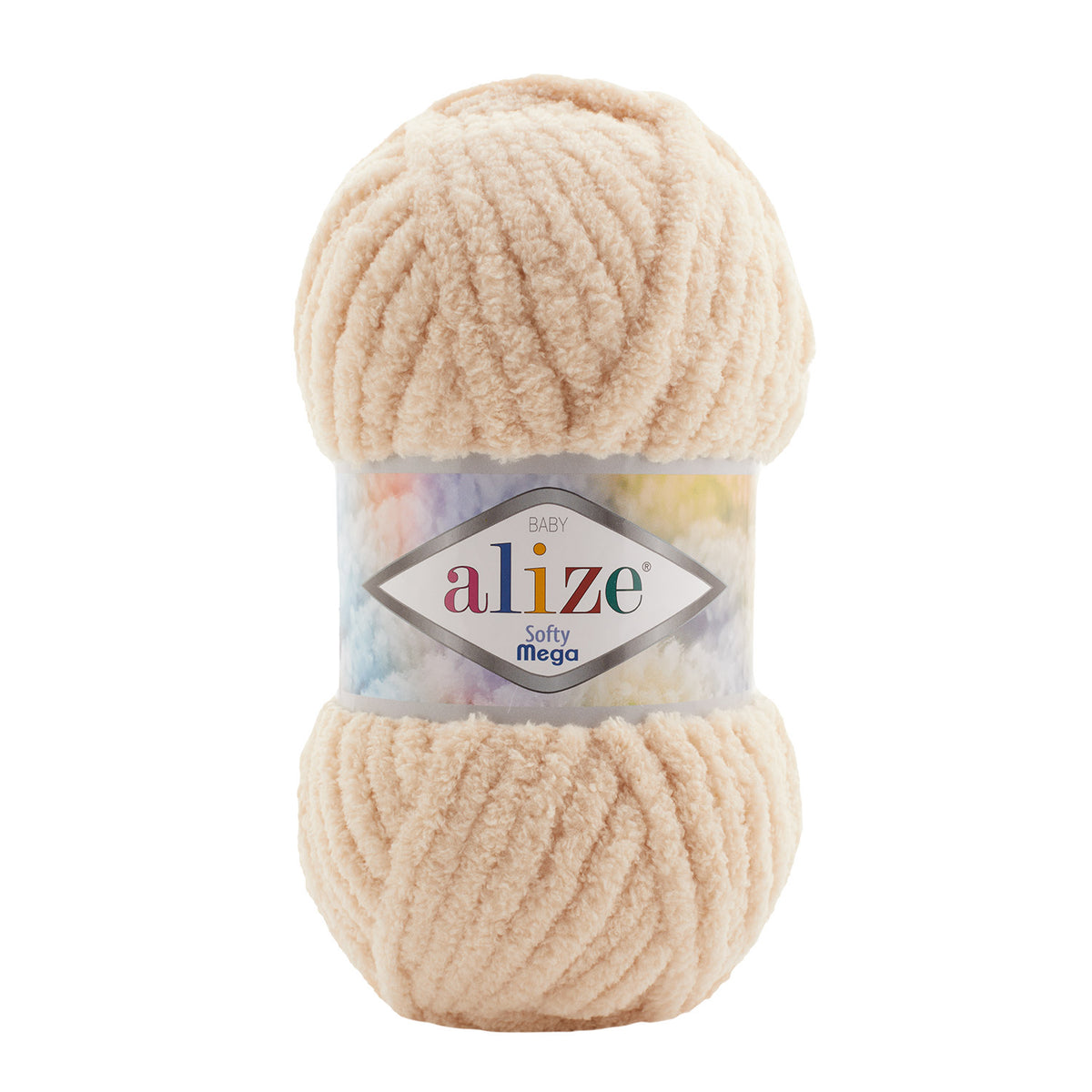 Alize Softy Mega 310 Sand – grovt pälsgarn