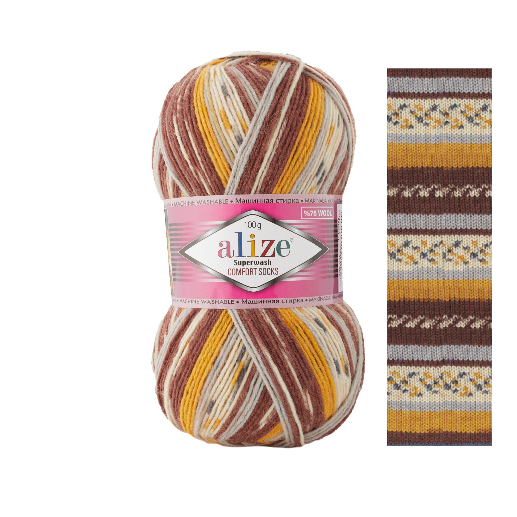 Wohnkult Alize Superwash Comfort - Gomitolo di lana per calze, 100 g Wohnkult Alize Superwash Comfort - Gomitolo di lana per calze, 100 g