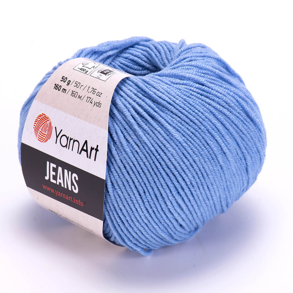 YarnArt Jeans 15 Blå – bomulls- och akrylgarn