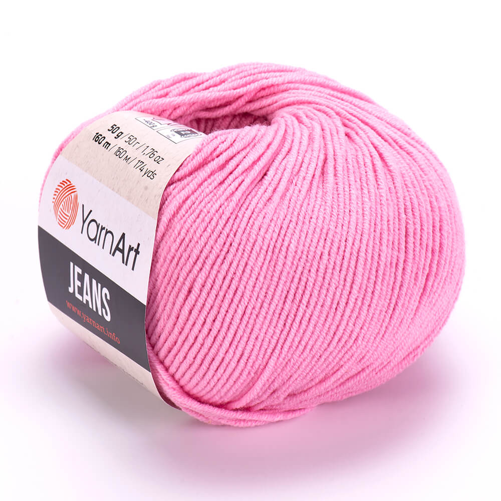 YarnArt Jeans 36 Rosa – bomulls- och akrylgarn