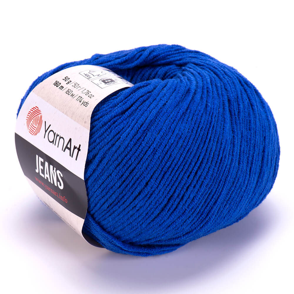 YarnArt Jeans 47 Kungsblå – bomulls- och akrylgarn