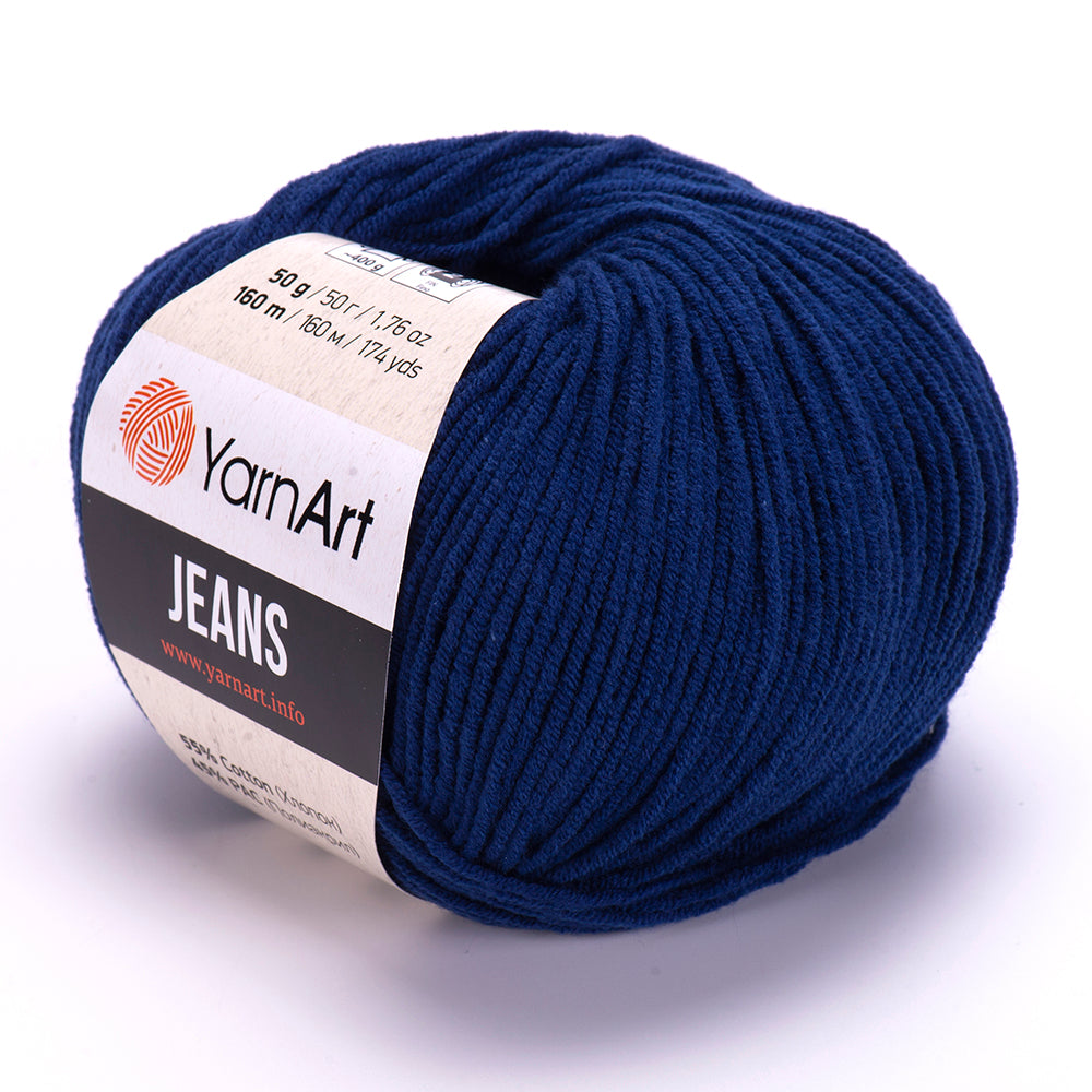YarnArt Jeans 54 Indigo – bomulls- och akrylgarn