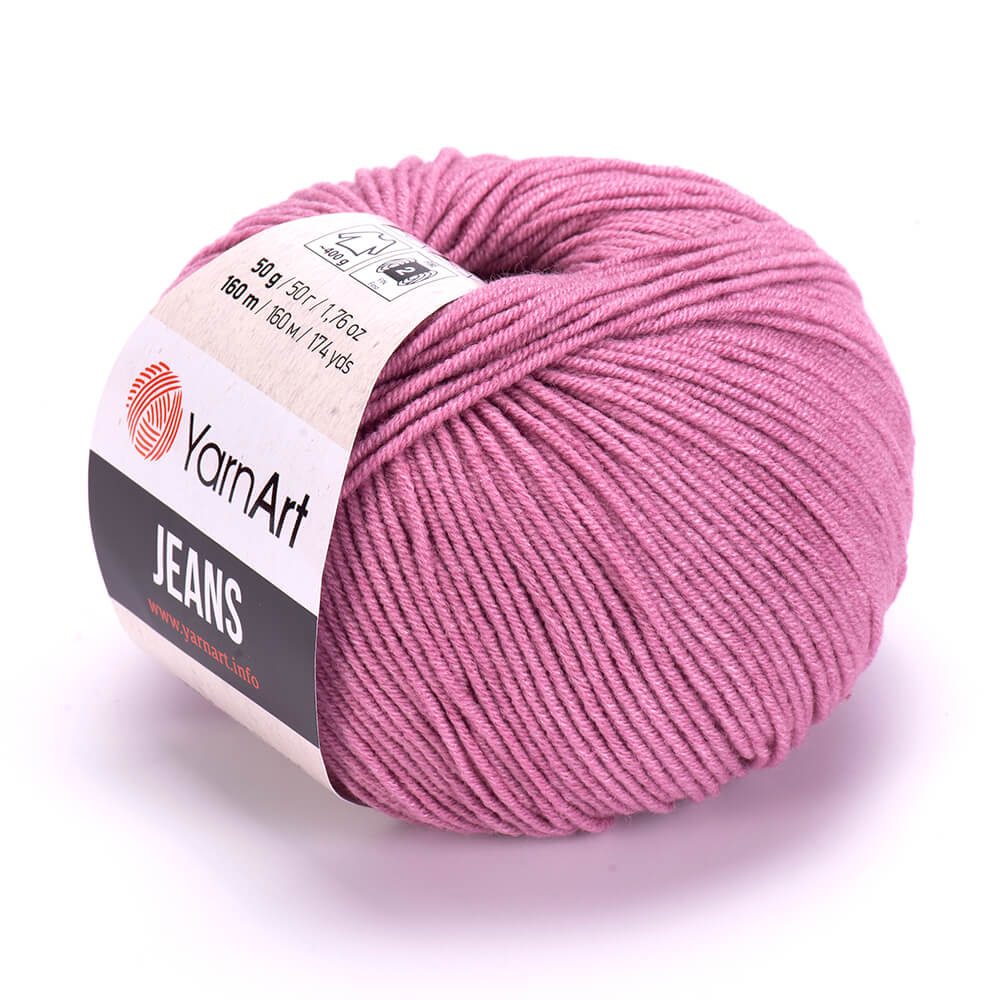 YarnArt Jeans 65 Rosa – bomulls- och akrylgarn