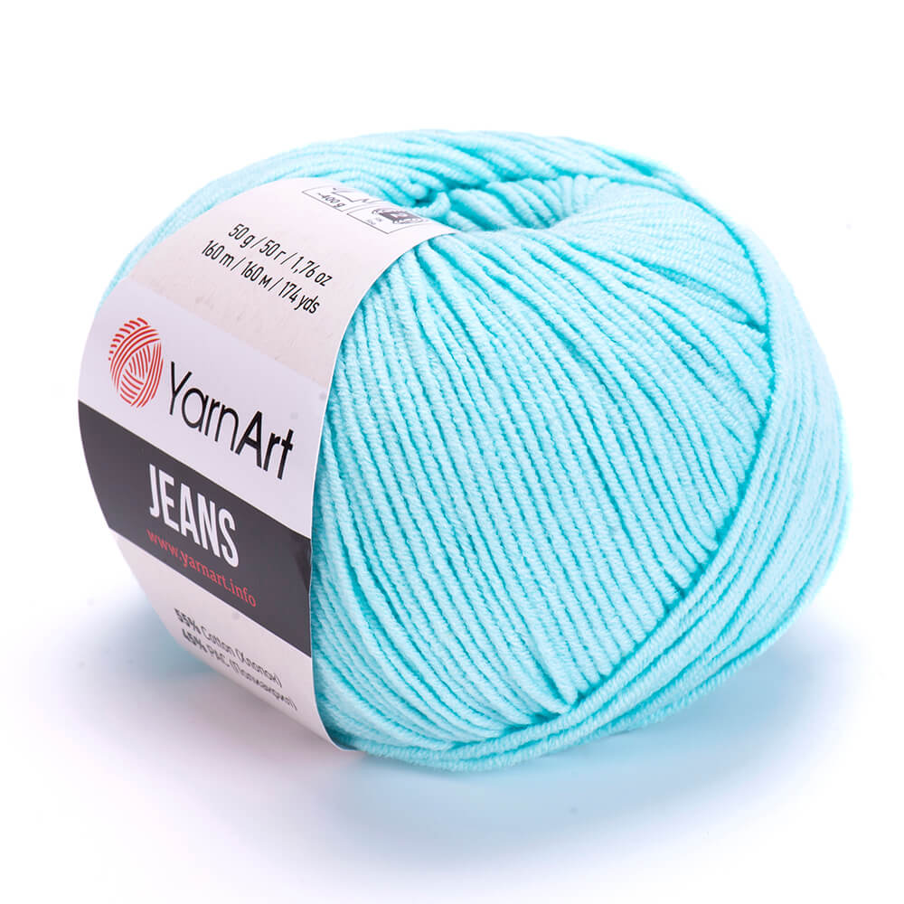 YarnArt Jeans 76 Aqua – bomulls- och akrylgarn
