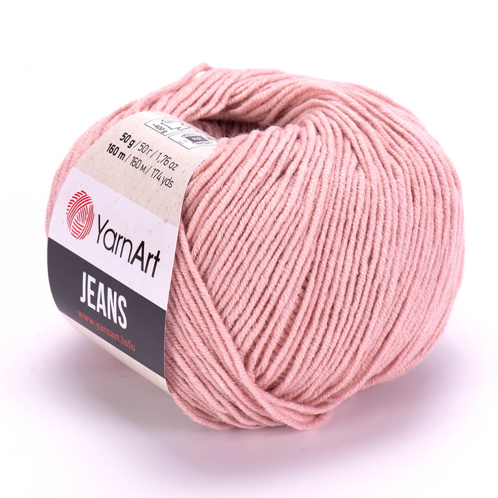 YarnArt Jeans 83 Ljusrosa – bomulls- och akrylgarn