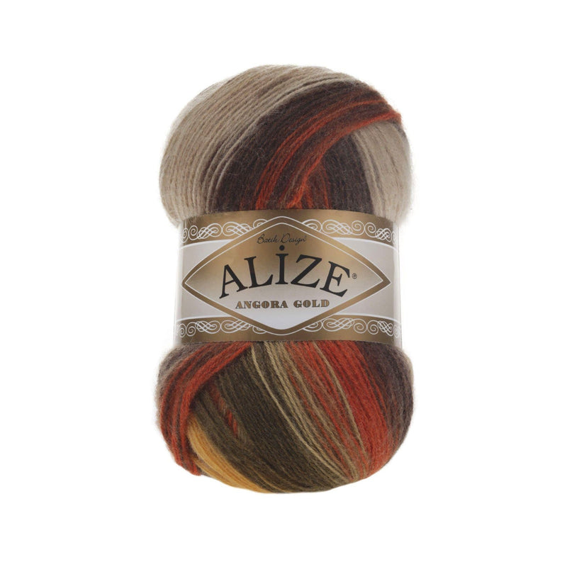 Alize Angora Gold Batik Yarn 20% Wool 80% Acrylic Lot of 2skn