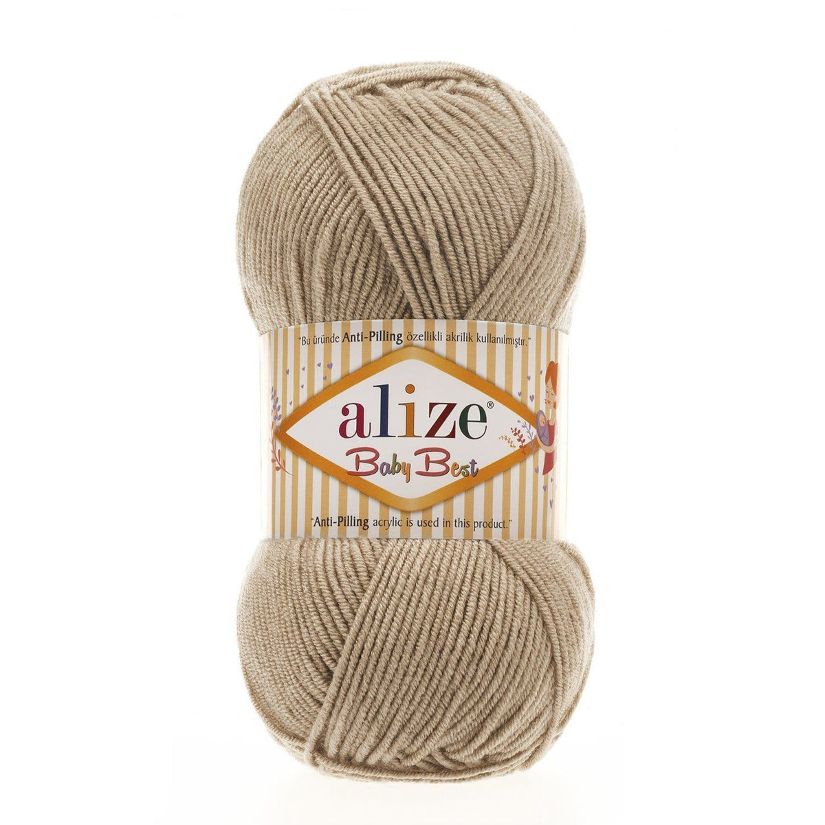 Alize Baby Best 256 Beige – bamboo acrylic baby yarn