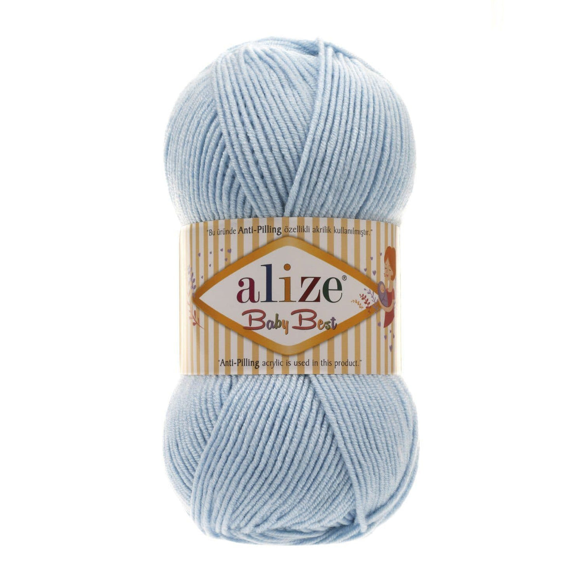 Alize Baby Best 40 Light Blue – bamboo acrylic baby yarn