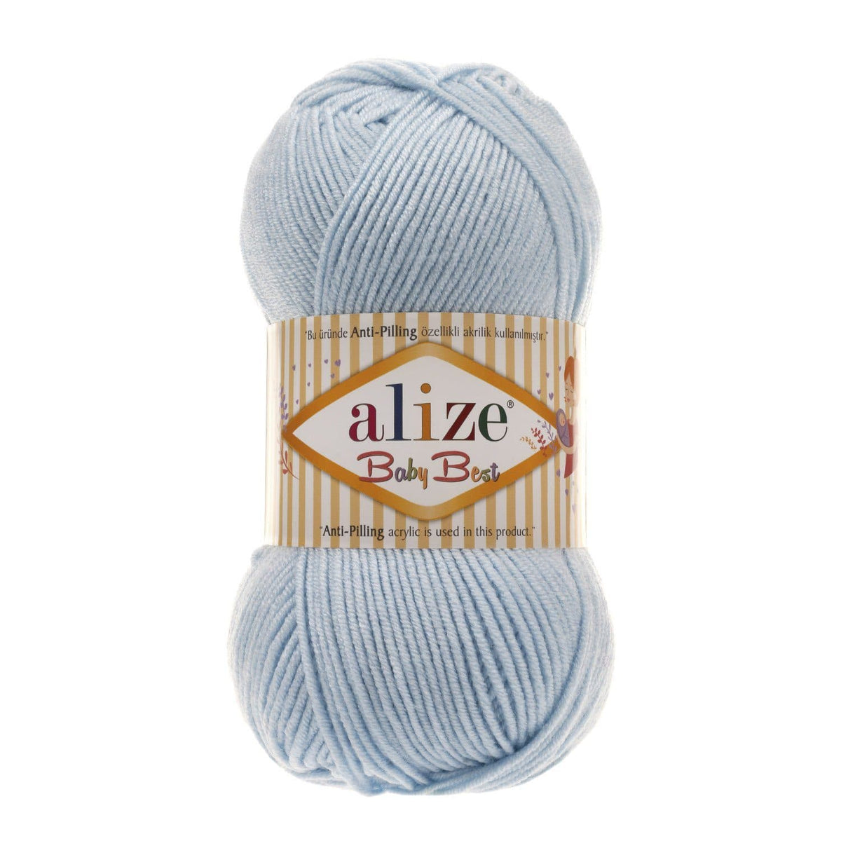 Alize Baby Best 183 Light Blue – bamboo acrylic baby yarn