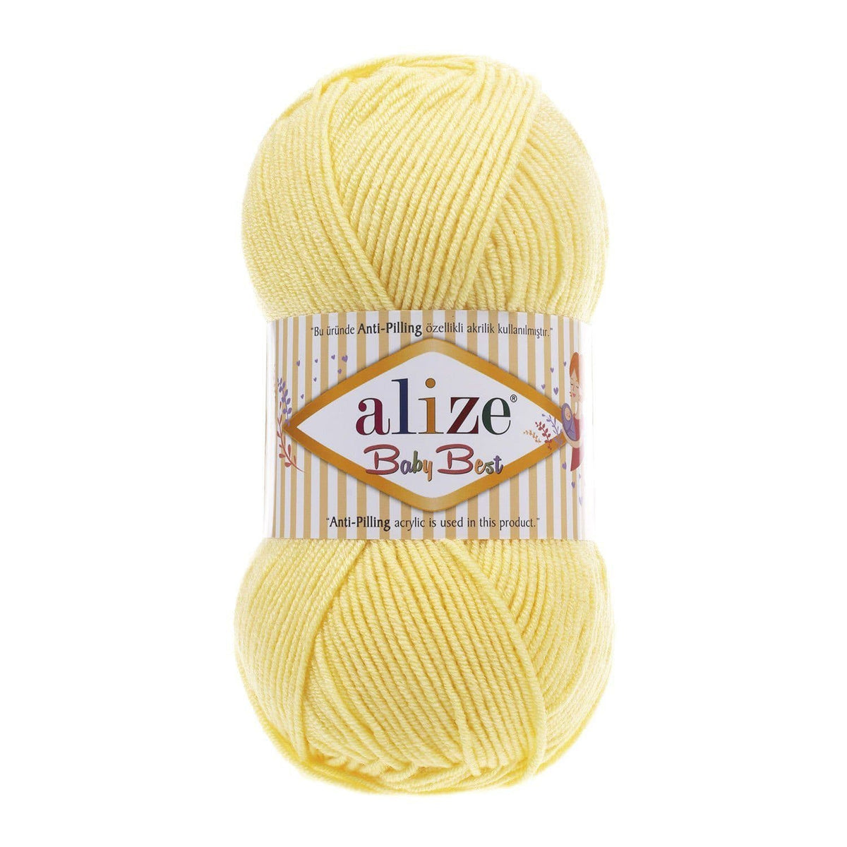 Alize Baby Best 250 Butter – bamboo acrylic baby yarn