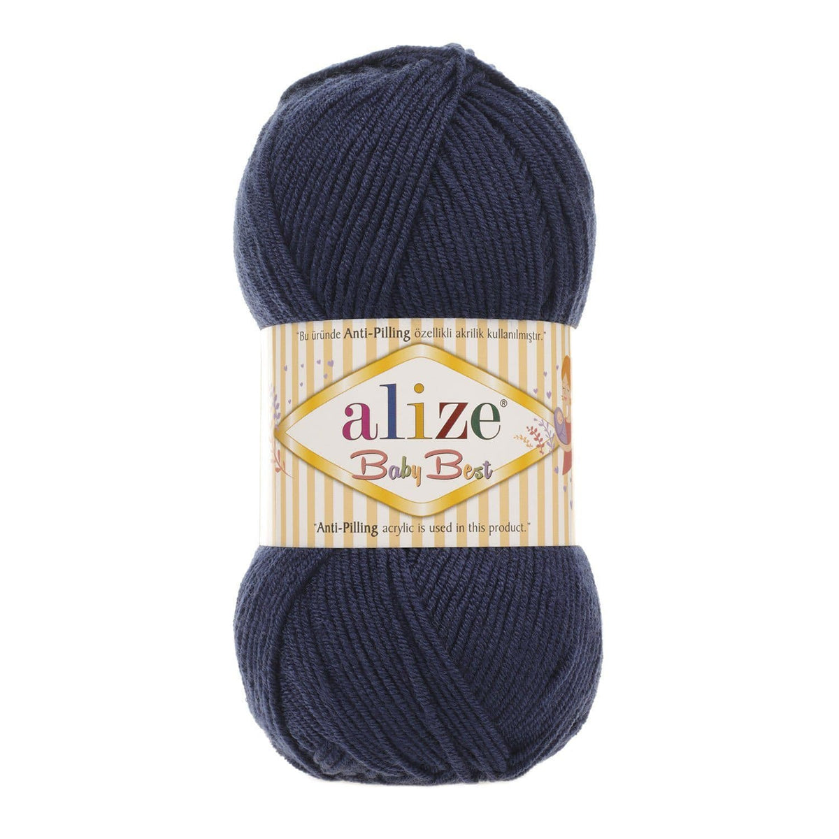 Alize Baby Best 58 Navy – bamboo acrylic baby yarn