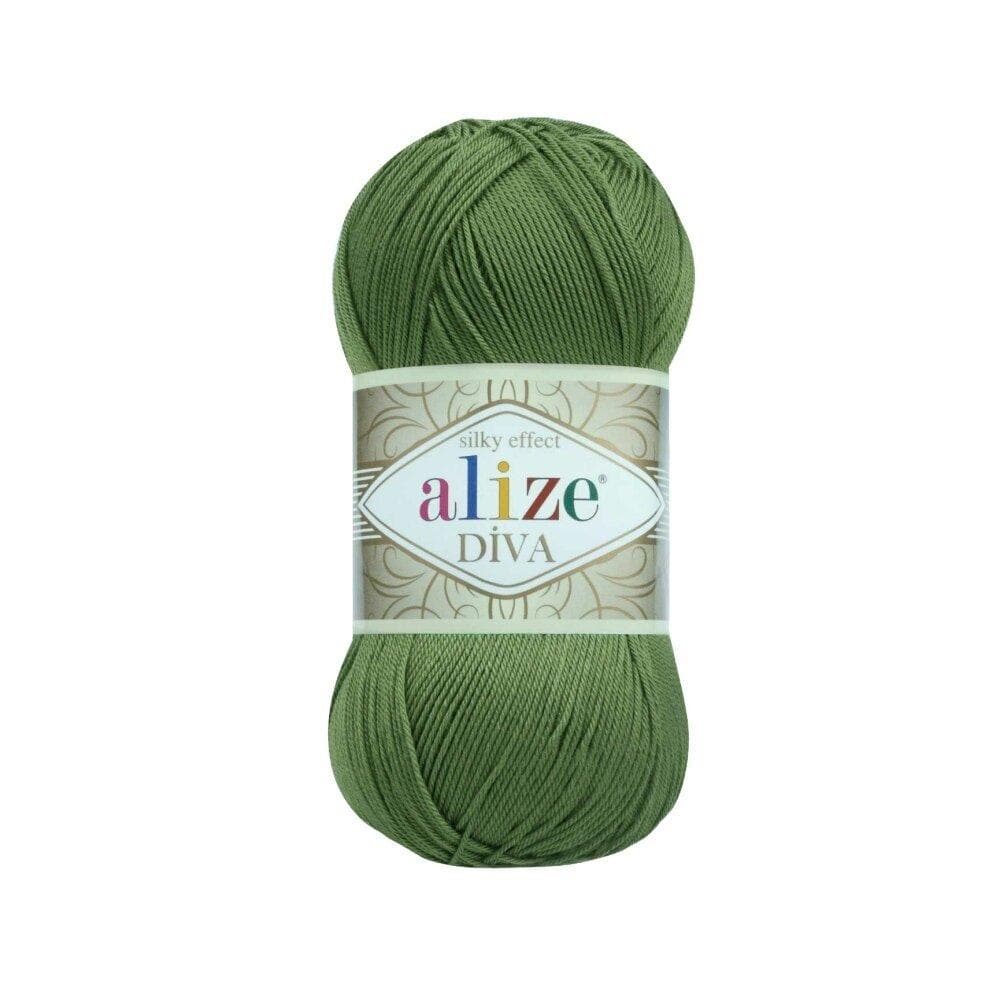 Alize Diva 79 Bottle Green – silky microfibre summer yarn