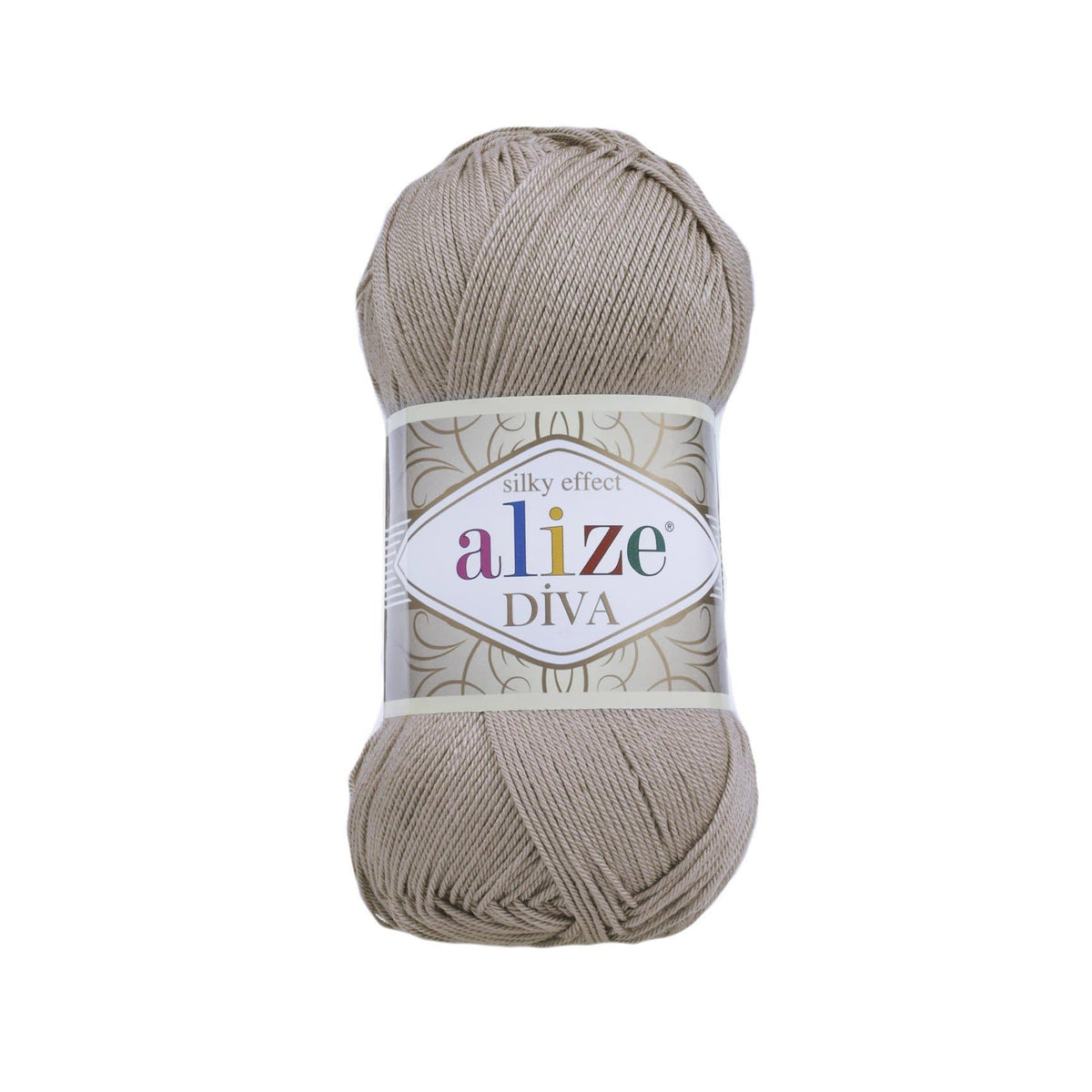 Alize Diva 167 Taupe – silky microfibre summer yarn