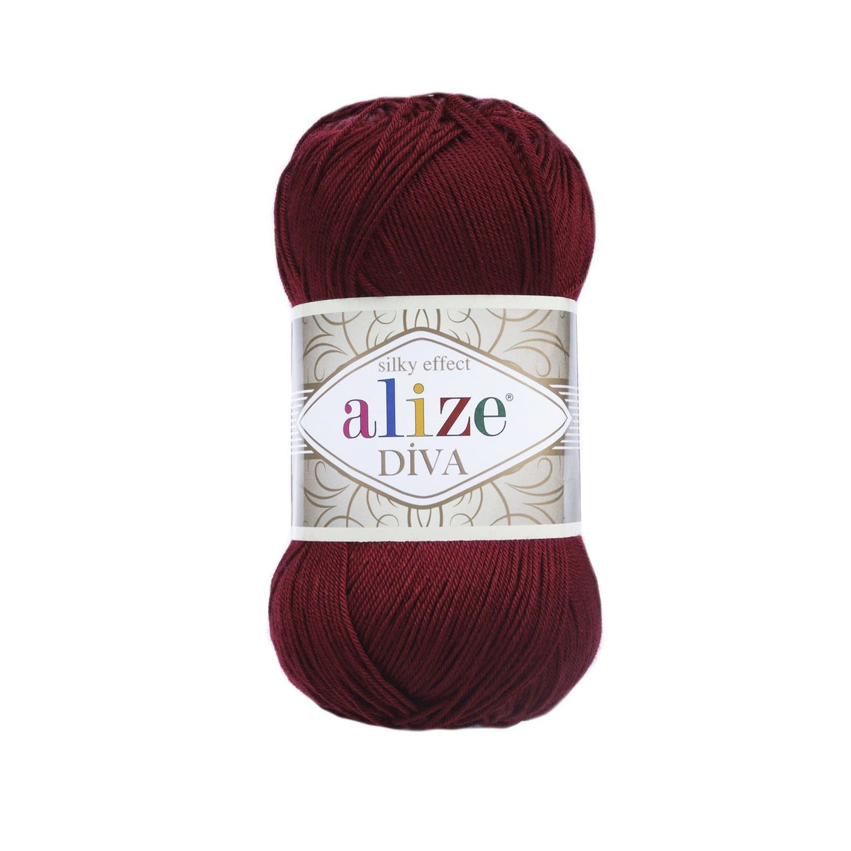 Alize Diva 57 Burgundy – silky microfibre summer yarn