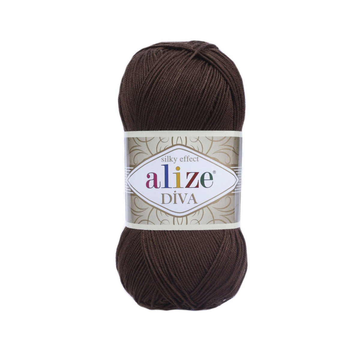 Alize Diva 26 Brown – silky microfibre summer yarn