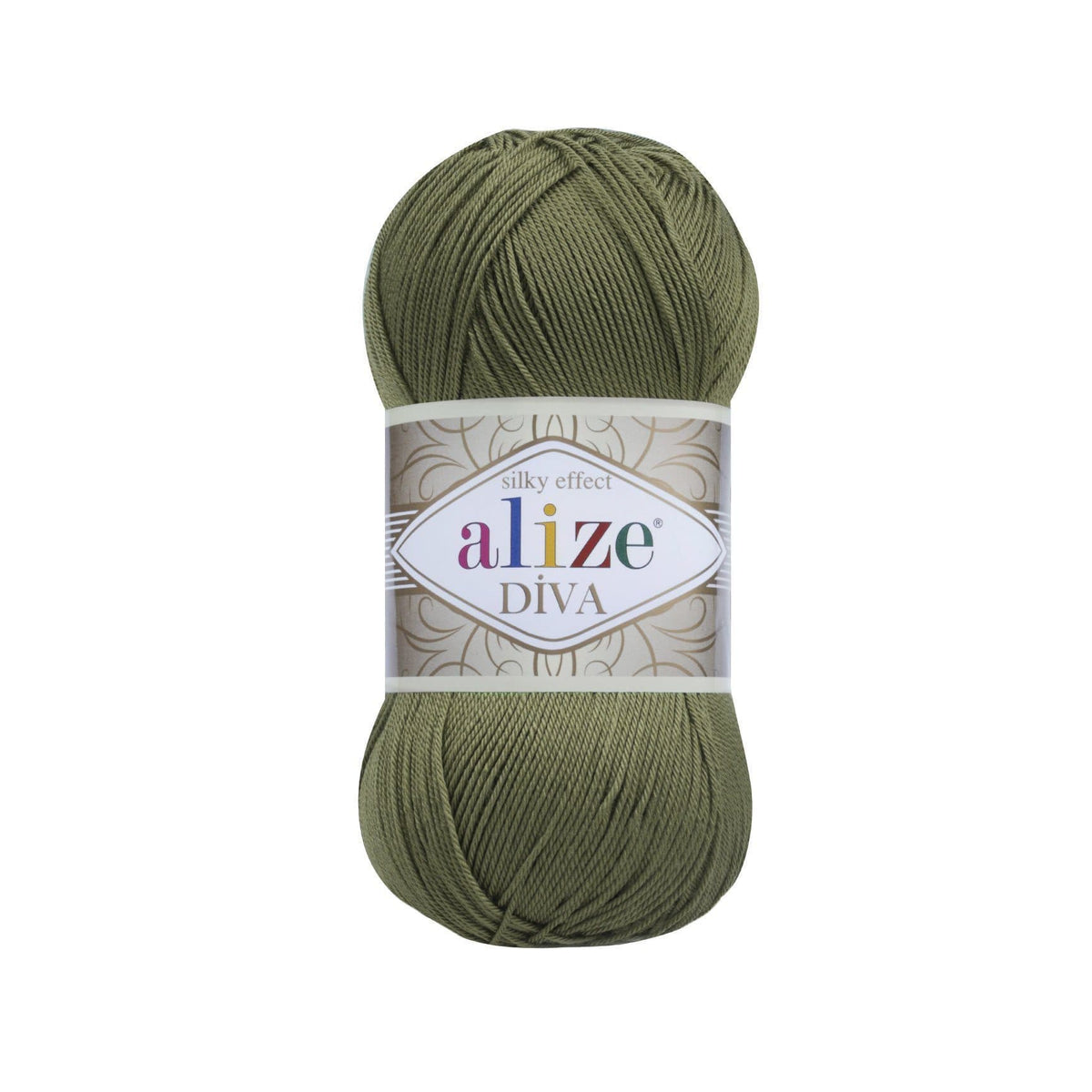 Alize Diva 273 Dark Olive – silky microfibre summer yarn