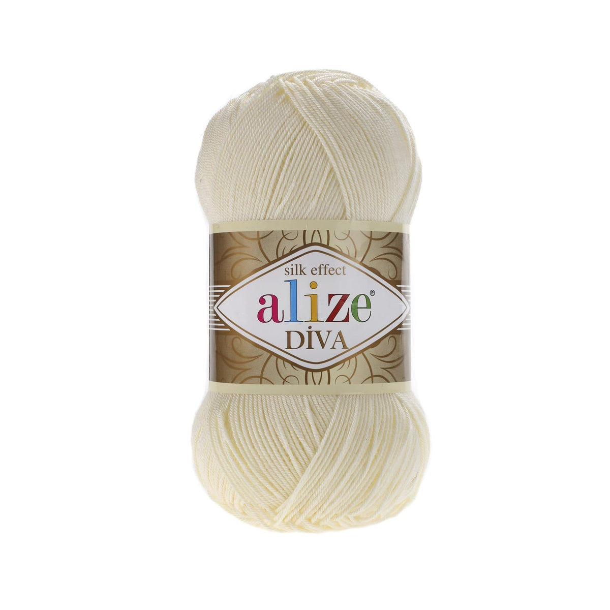 Alize Diva 01 Cream – silky microfibre summer yarn