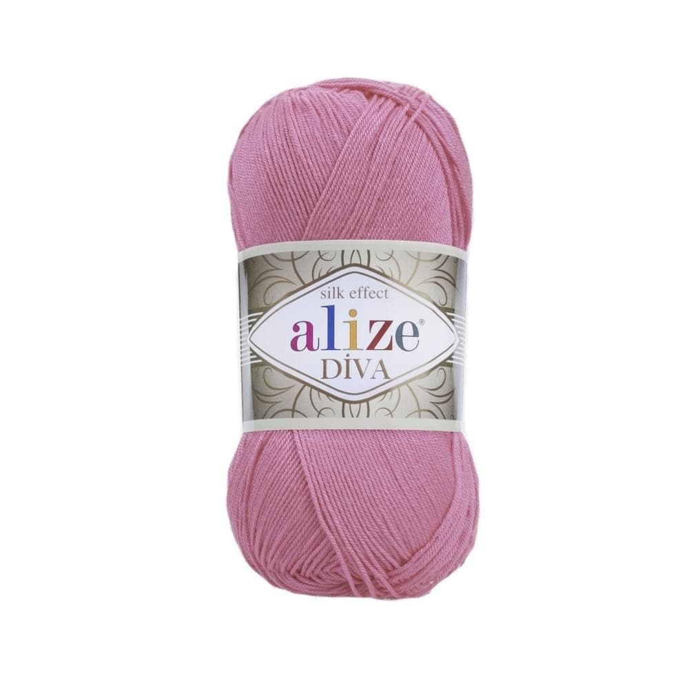 Alize Diva 178 Candy Pink – silky microfibre summer yarn