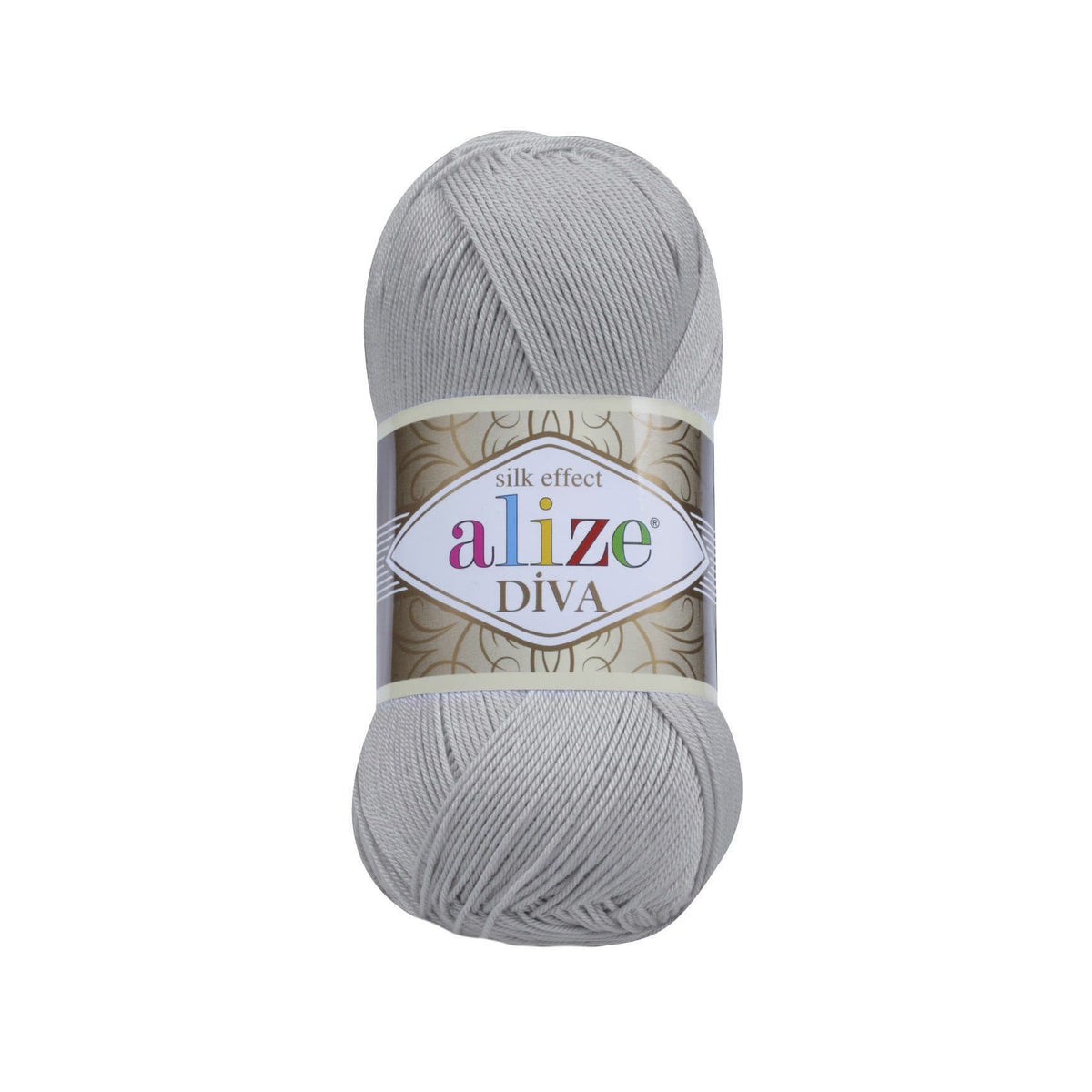 Alize Diva 355 Grey – silky microfibre summer yarn