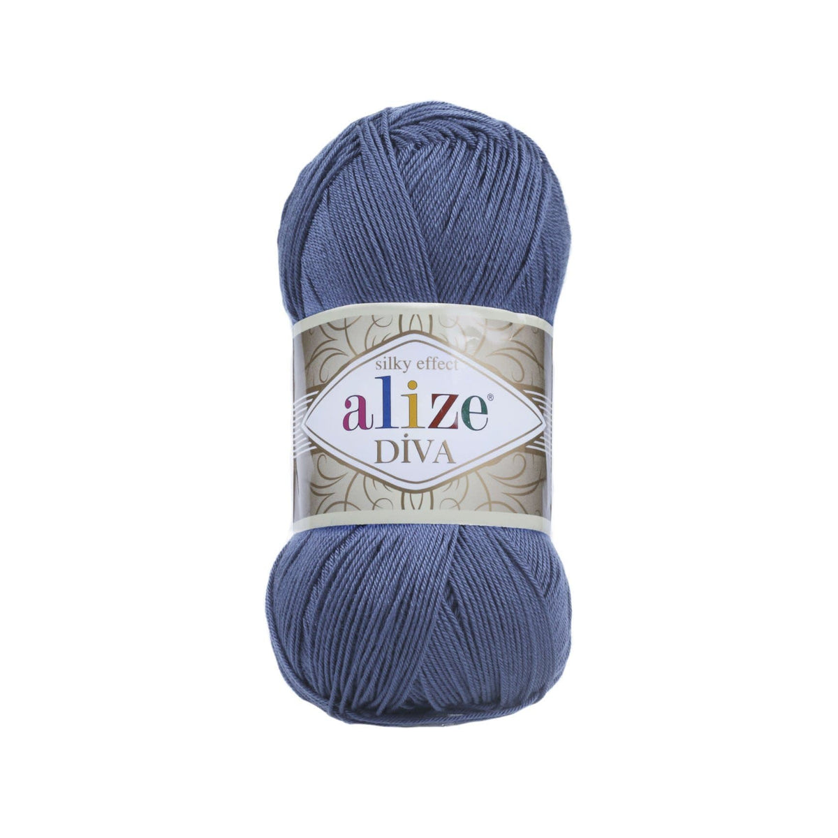 Alize Diva 353 Indigo – silky microfibre summer yarn