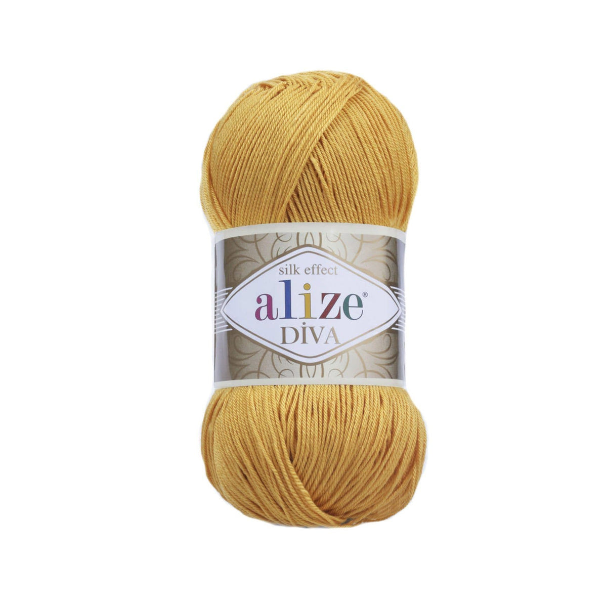 Alize Diva 488 Ochre – silky microfibre summer yarn