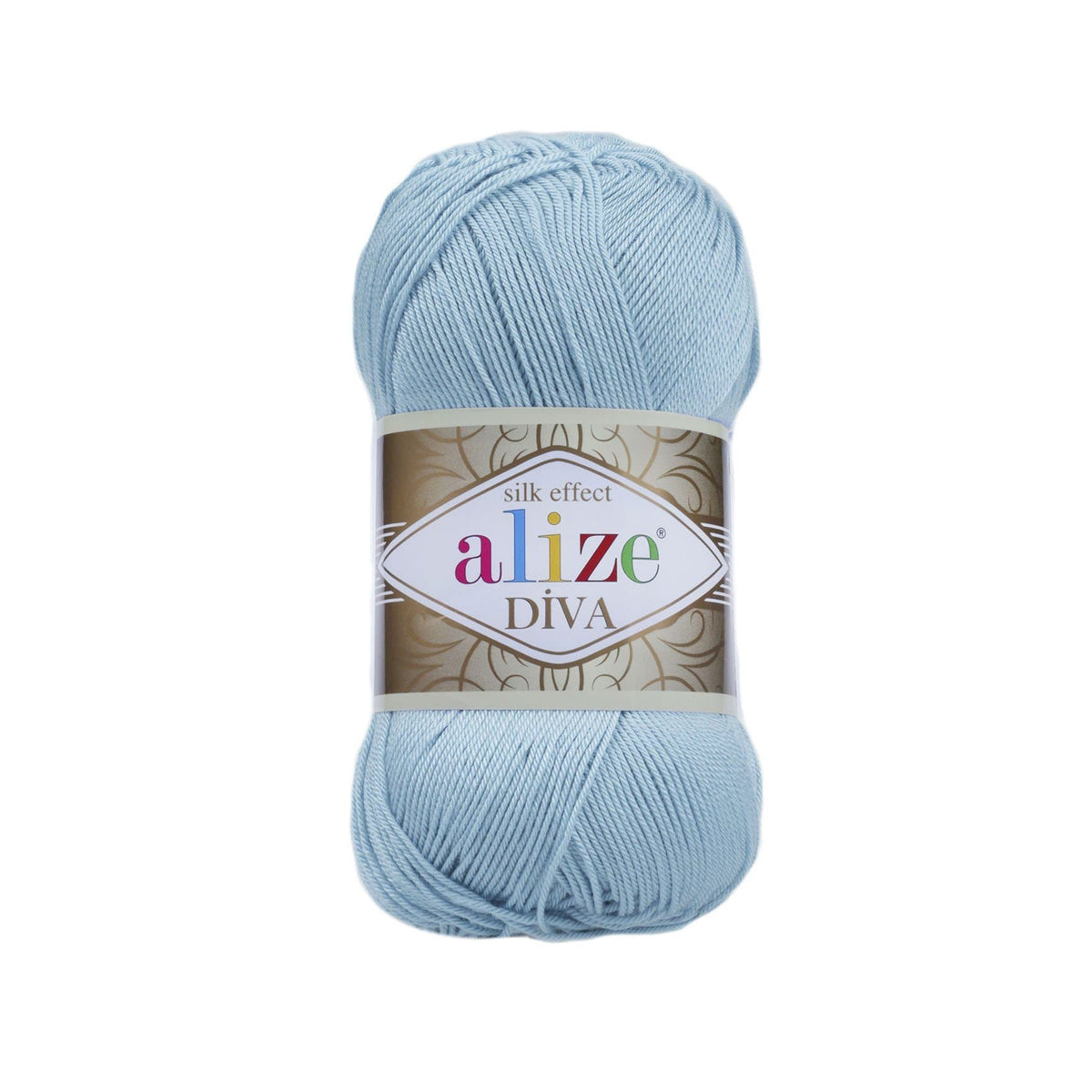 Alize Diva 346 Light Blue – silky microfibre summer yarn