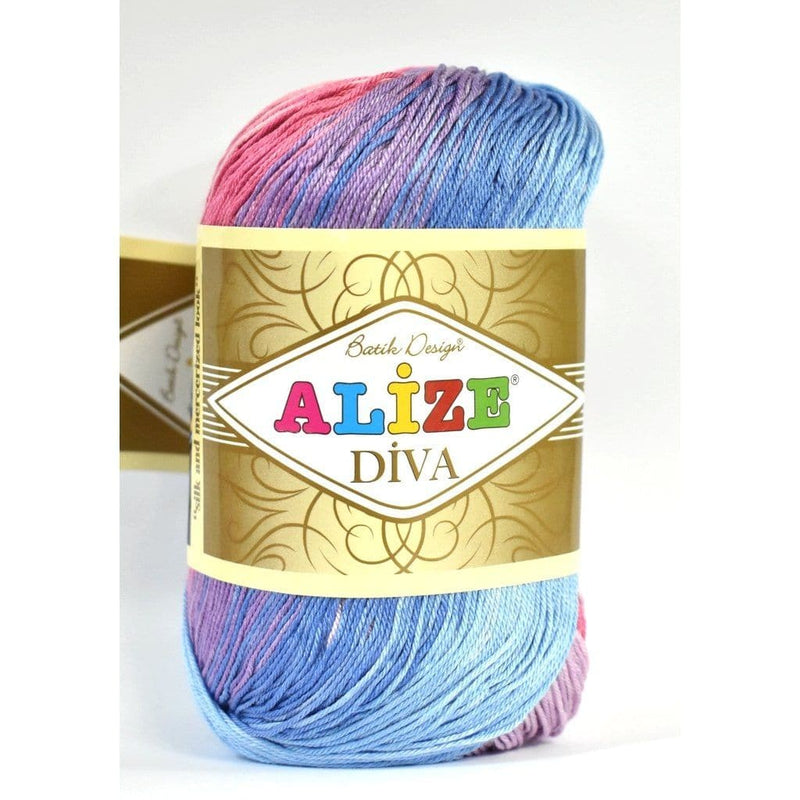 Alize Diva Batik Amigurumi Knitted Doll Threads Yarns For Crochet Tricots  DIY Loop Trikotin Soft Summer Lace Bikini Swimsuit