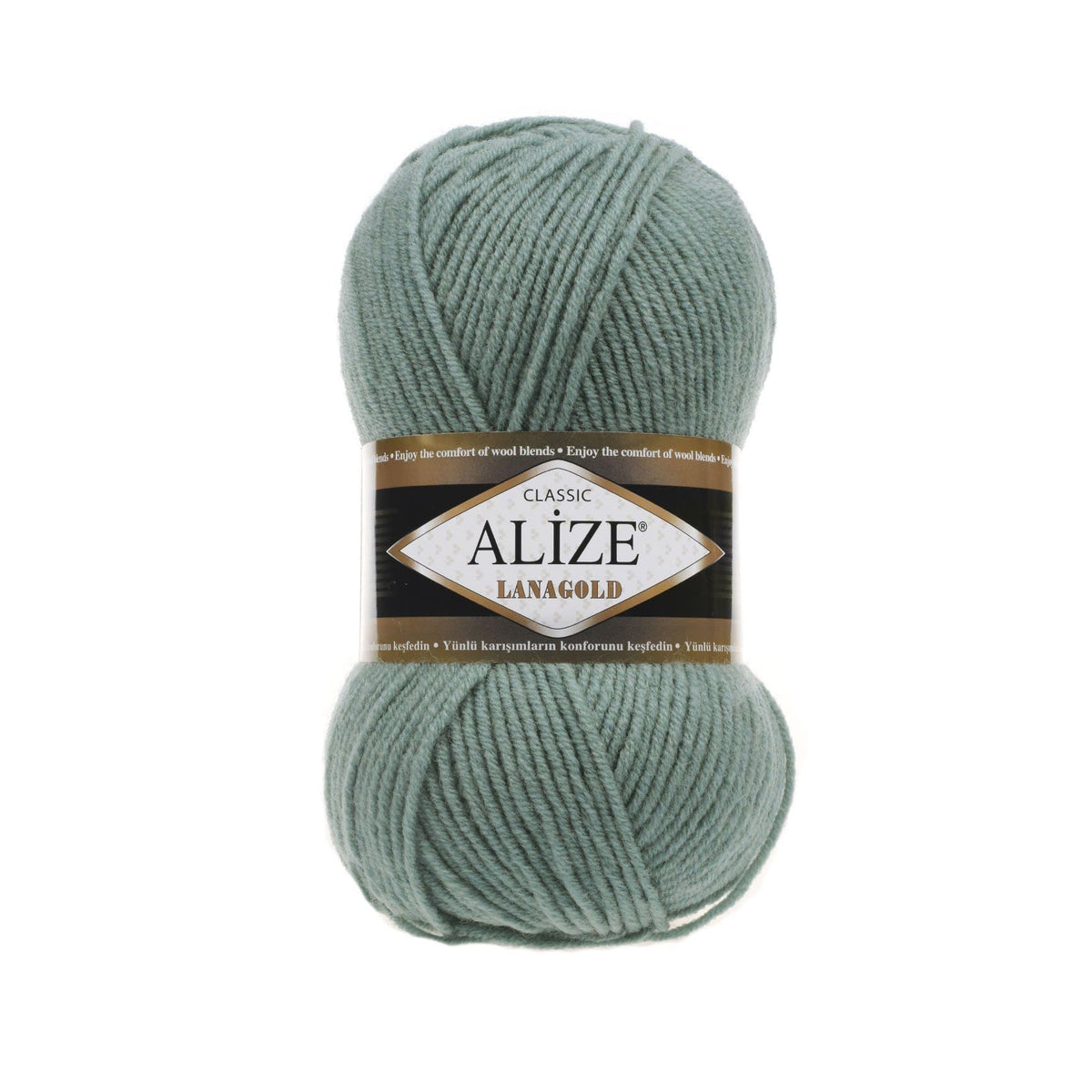 Alize Lanagold Classic 386 Teal – wool acrylic yarn