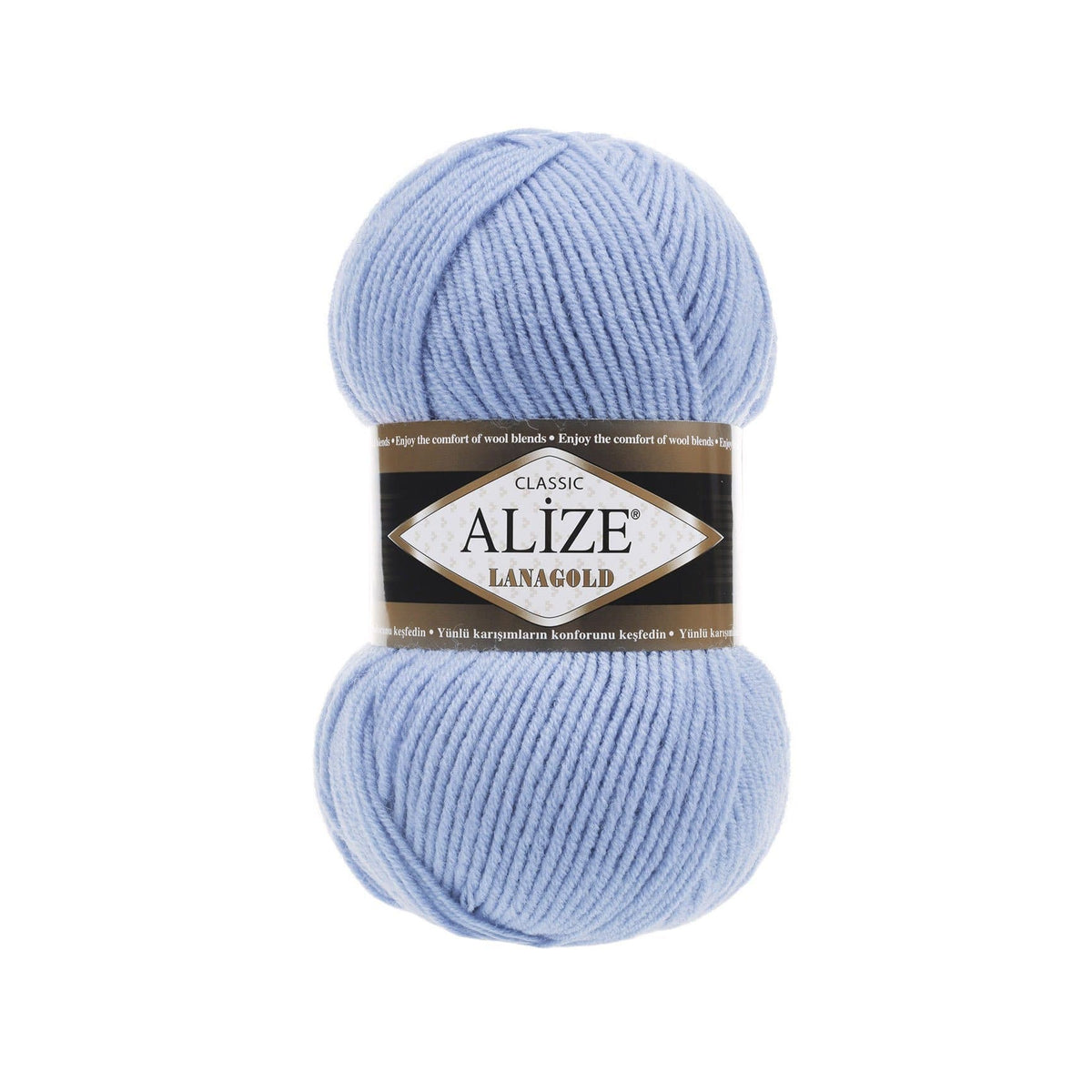 Alize Lanagold Classic 40 Light Blue – wool acrylic yarn