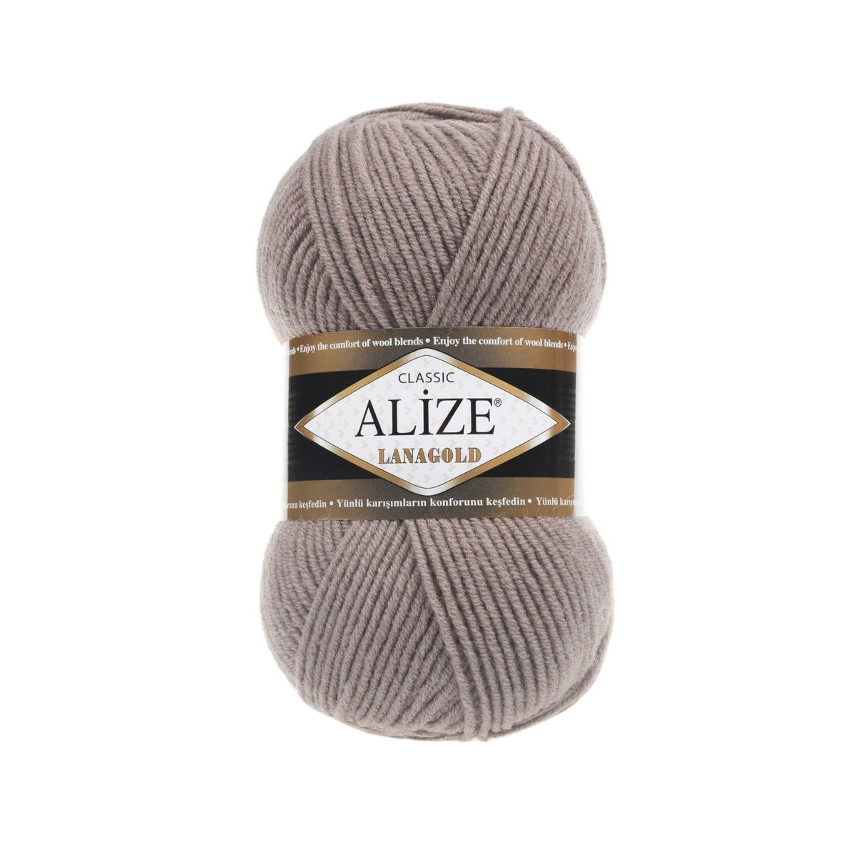 Alize Lanagold Classic 584 Mocha – wool acrylic yarn