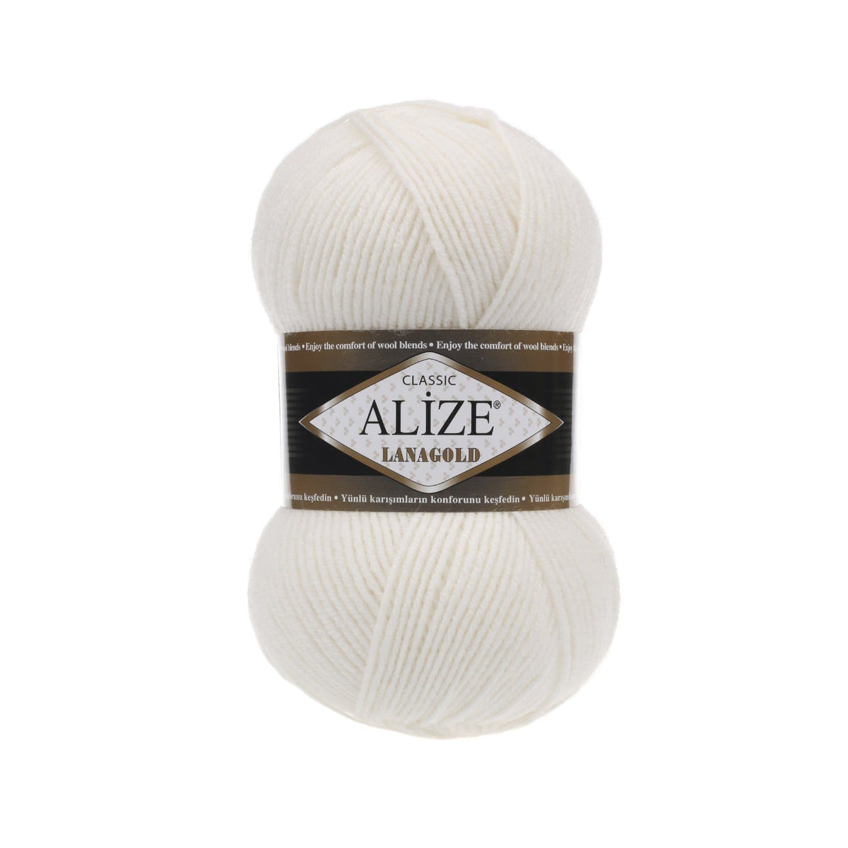 Alize Lanagold Classic 450 White – wool acrylic yarn