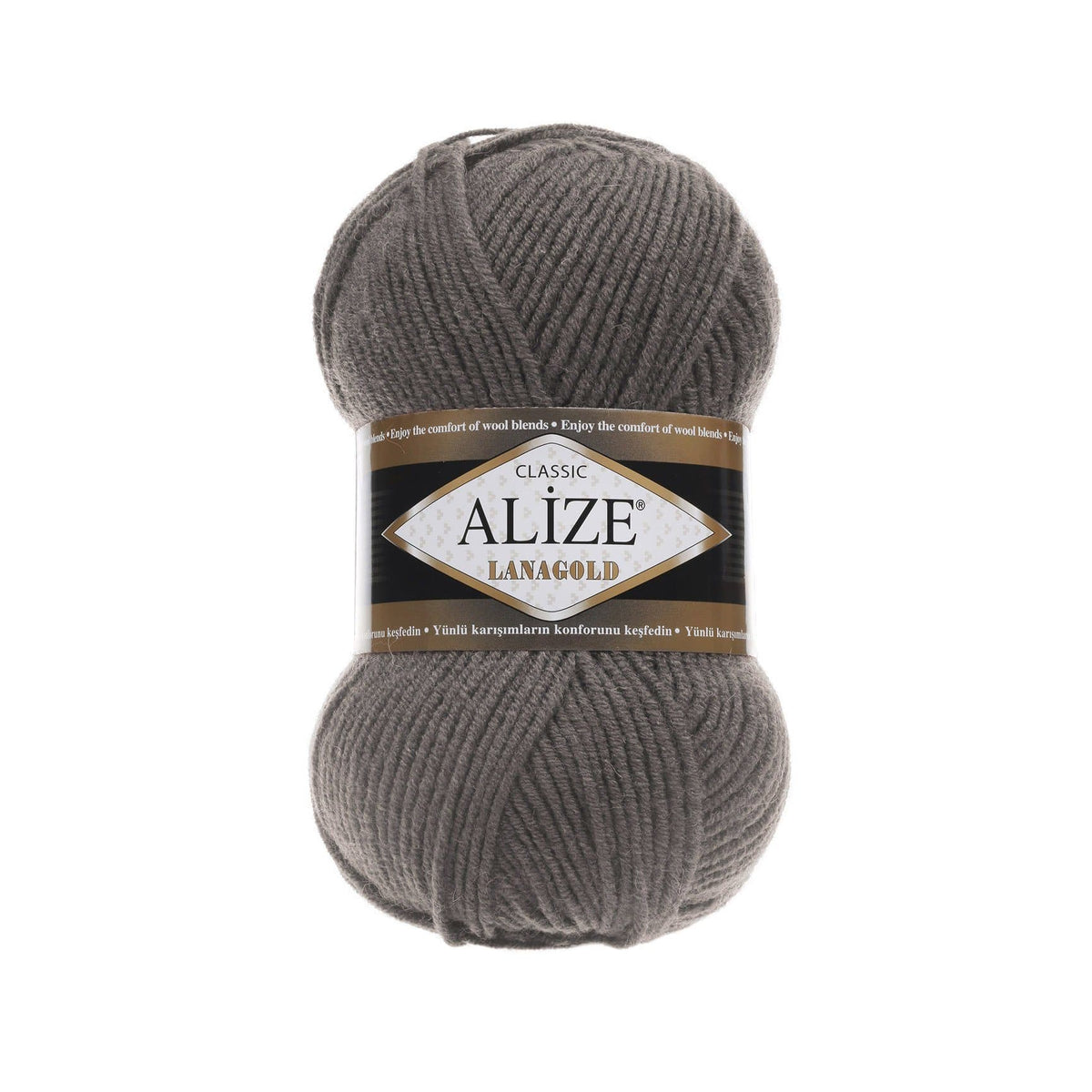 Alize Lanagold Classic 348 Charcoal – wool acrylic yarn