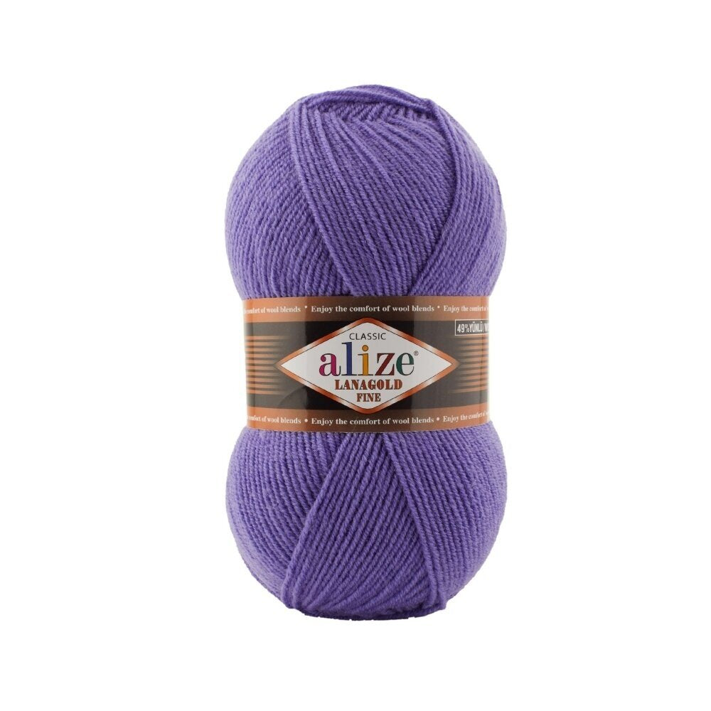 Alize Lanagold Fine 851 Wisteria – light wool acrylic yarn