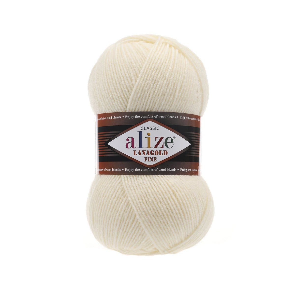 Alize Lanagold Fine 1 Ivory – light wool acrylic yarn
