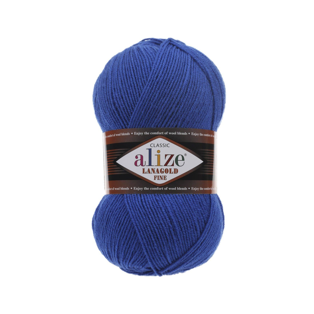 Alize Lanagold Fine 141 Royal Blue – light wool acrylic yarn
