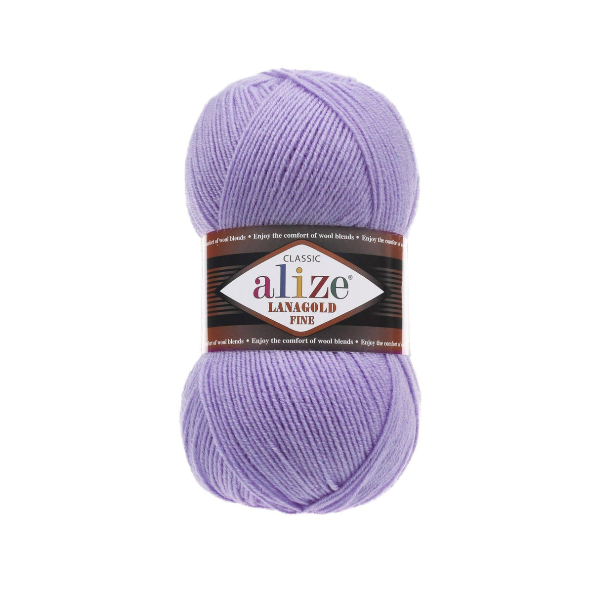 Alize Lanagold Fine 166 Violet – light wool acrylic yarn
