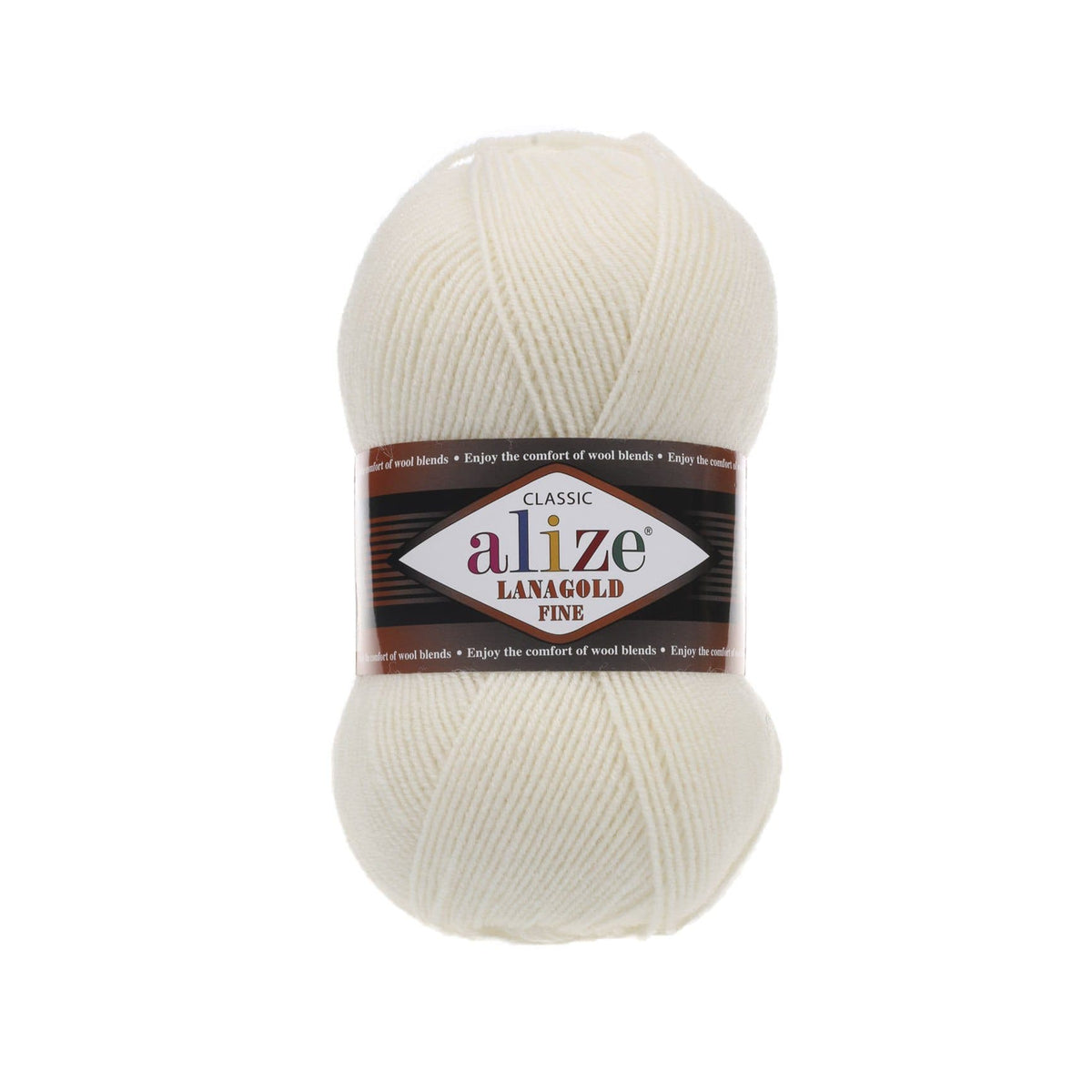 Alize Lanagold Fine 62 Cream – light wool acrylic yarn