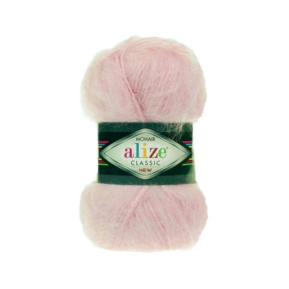 Alize Mohair Classic 275 Пудровый – пряжа из акрила с мохером и шерстью