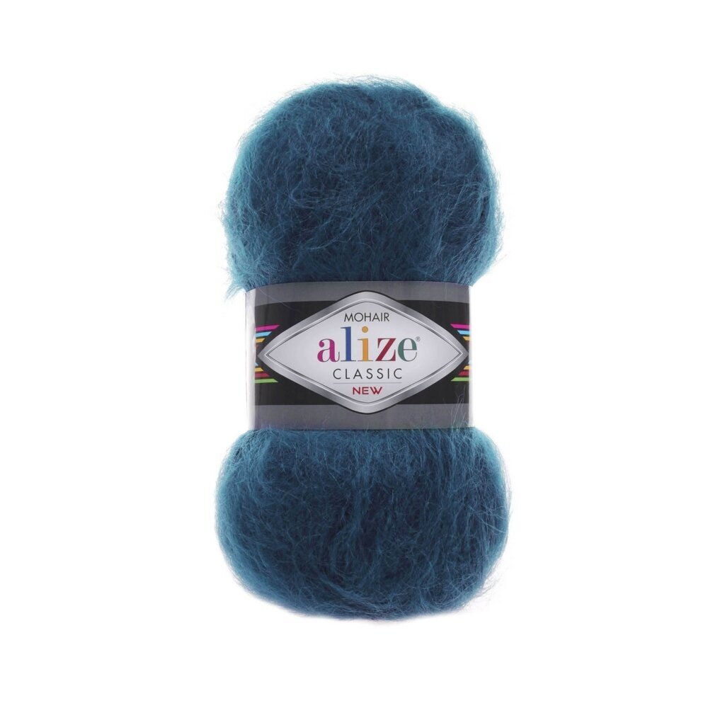 Alize Mohair Classic 403 Глубокое море – пряжа из акрила с мохером и шерстью
