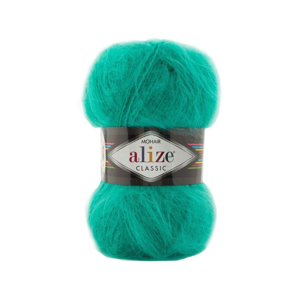 Alize Mohair Classic 477 Изумрудный – пряжа из акрила с мохером и шерстью