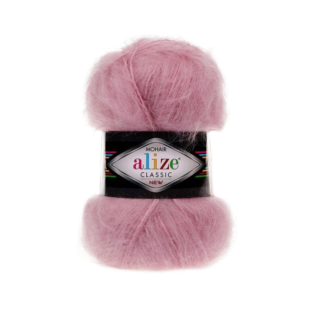 Alize Mohair Classic 726 Чайная роза – пряжа из акрила с мохером и шерстью