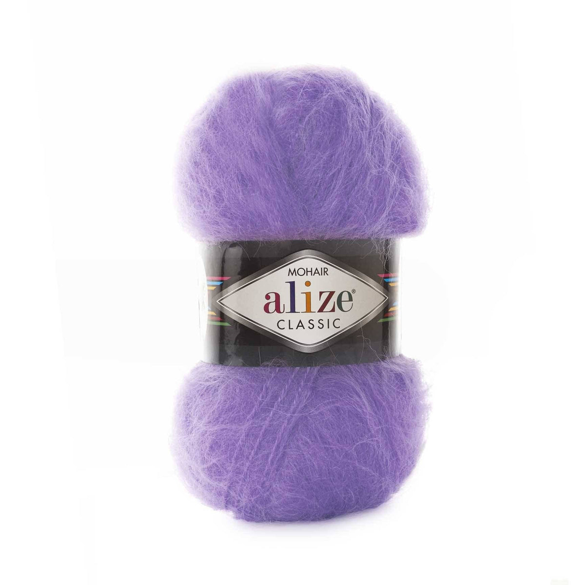 Alize Mohair Classic 206 Фиолетовый – пряжа из акрила с мохером и шерстью