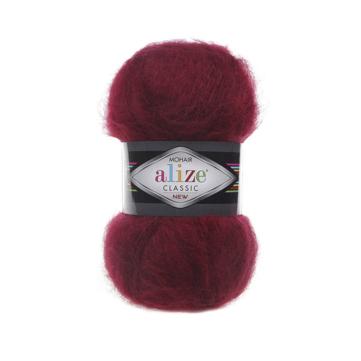 Alize Mohair Classic 57 Бордовый – пряжа из акрила с мохером и шерстью